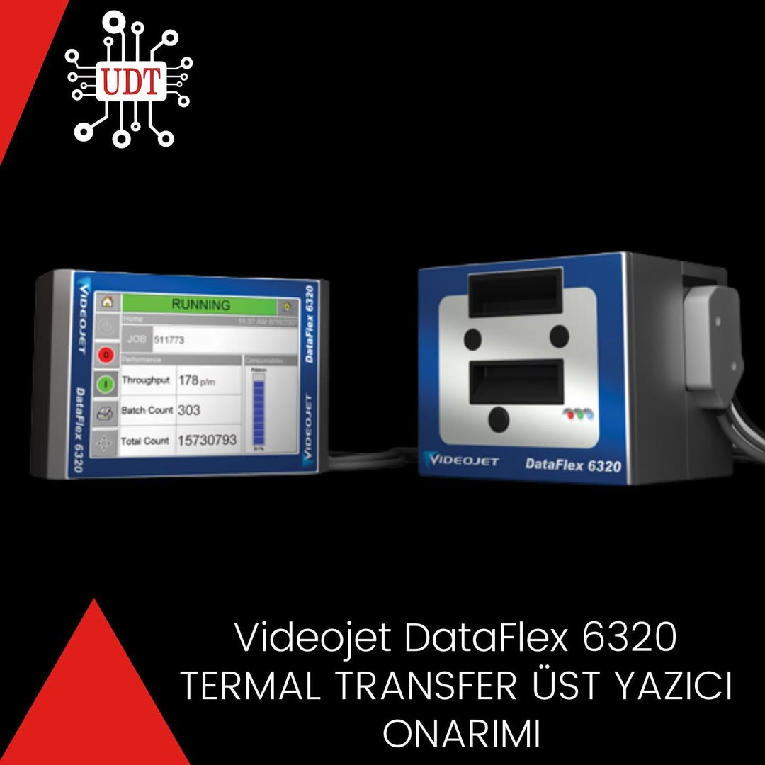 videojet dataflex 6320 termal transfer üst yazıcı onarımı